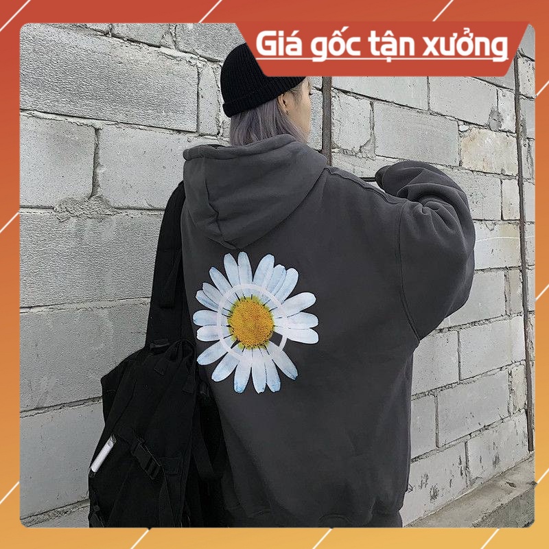 ÁO HOODIE HOA CÚC UNISEX Nam Nữ BASIC CAO CẤP