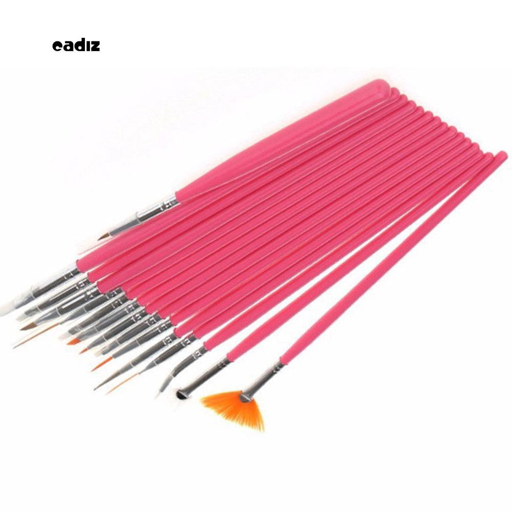 Bộ 20 gồm cọ vẽ và bút chấm dùng cho làm móng chuyên dụng