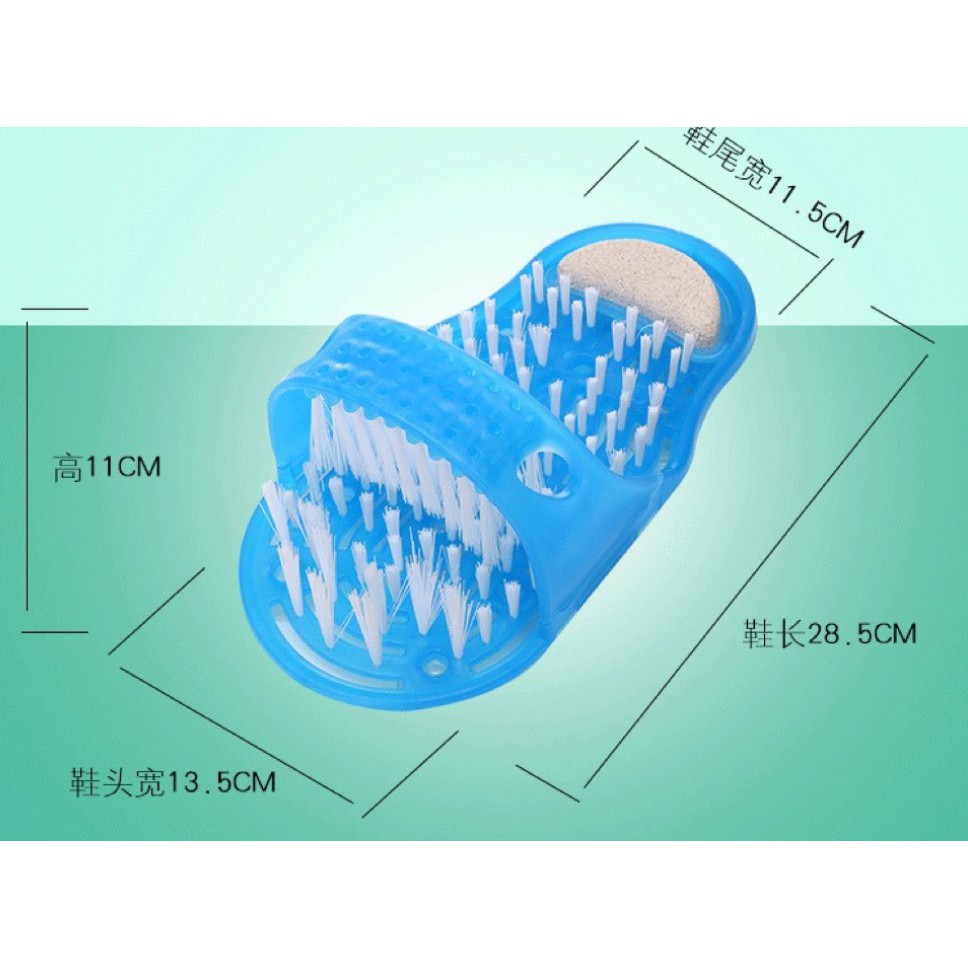 Dép bàn chải rửa chân, massage chân - Dụng cụ rửa chân đa năng Dép bàn chải