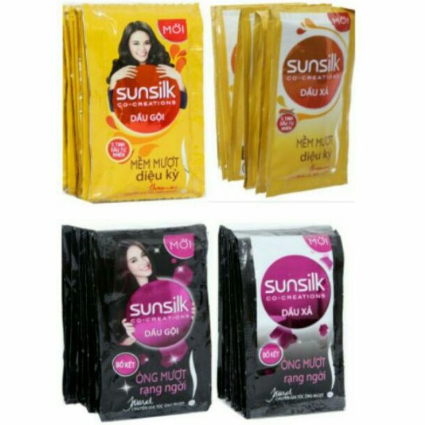 Dầu gội Sunsilk mềm mượt diệu kỳ 6g x 10 gói