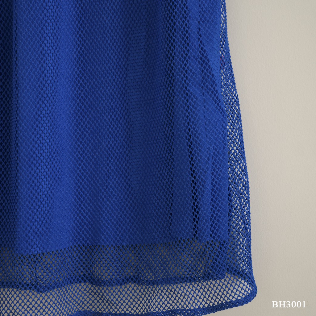 Đầm ren 2 lớp dáng suông, 2 màu xanh và hồng (BH3001)