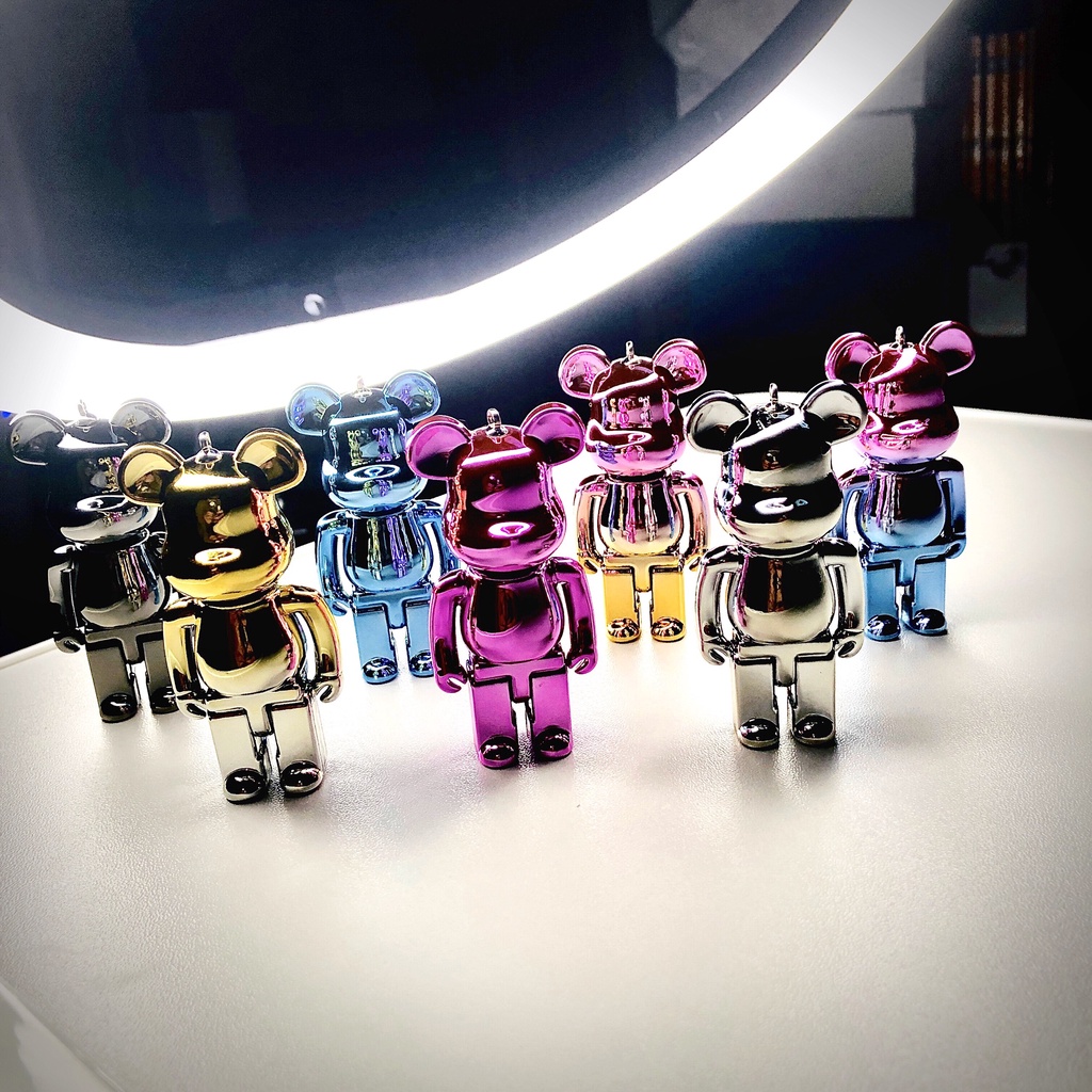 Gấu bearbrick Urtechcorner decor mô hình dây đeo điện thoại móc chìa khóa xe hơi đẹp cute trang trí treo túi xách ba lô