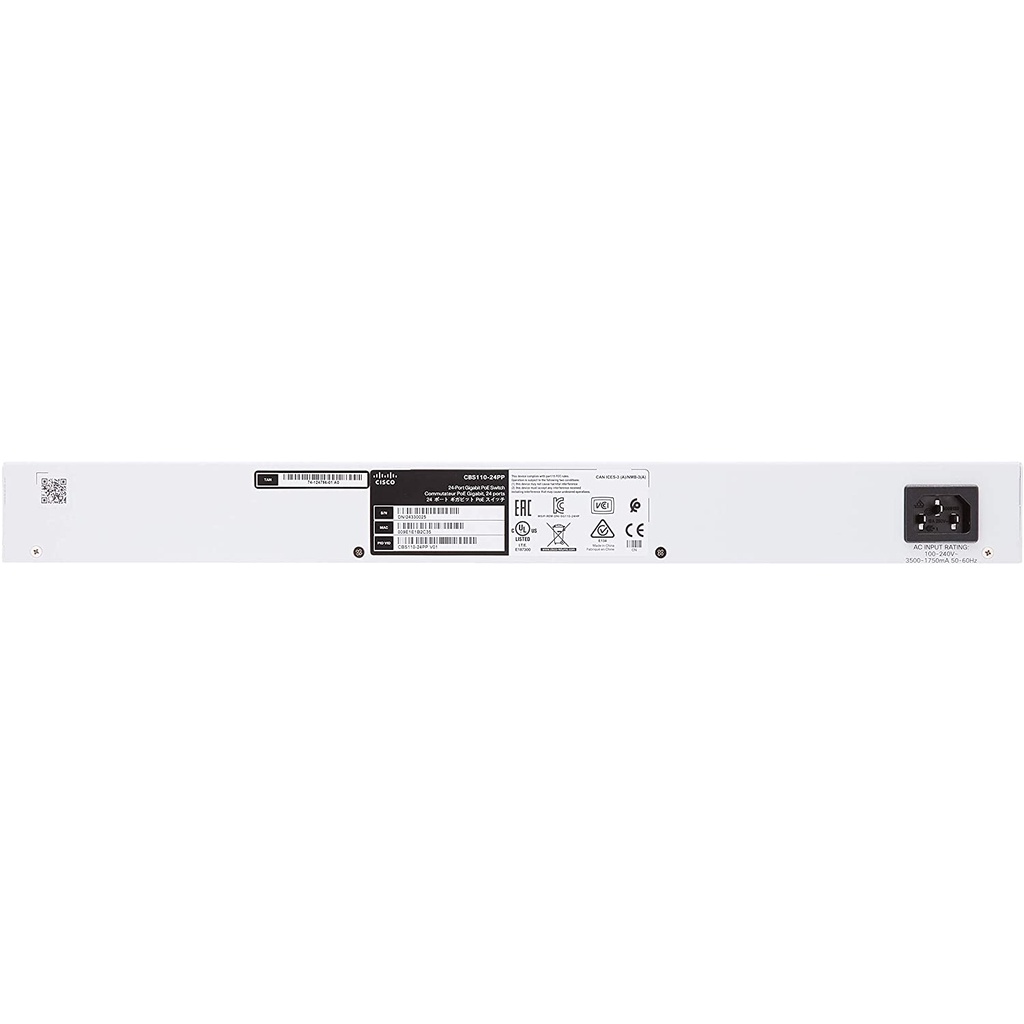 Thiết bị chuyển mạch Cisco SB CBS110 Unmanaged 24-port GE, Partial PoE, 2x1G SFP Shared_CBS110-24PP