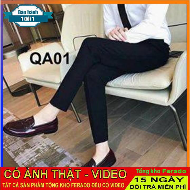 [ xả kho ] PM Quần âu QA01 màu đen thời thượng PM Fashion