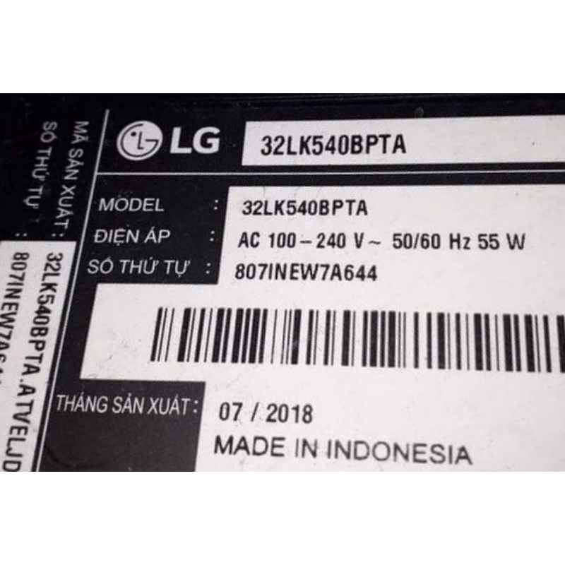 Bo mạch 32LK540, 32LK540BPTA