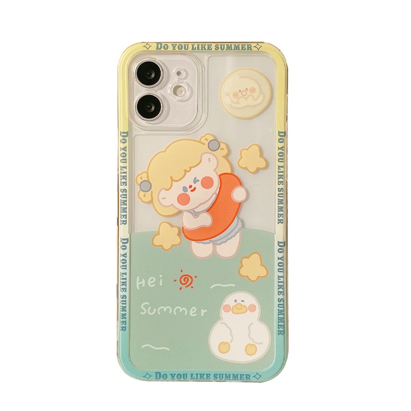 ✨THM ✨Swimsuit Girl Little White Duck iphone13 13Pro 13Promax 6/6plus/6s/6splus/7/7plus/8/8plus/x/xs/11/12/pro/max/plus/promax/case | BigBuy360 - bigbuy360.vn