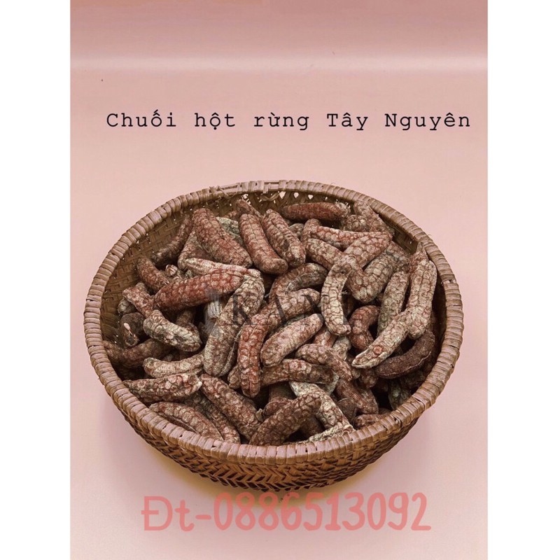 Chuối hột rừng chín cây 500gr nhà làm