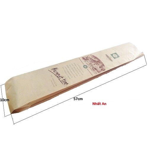 Túi giấy đựng bánh mì Baguette (10 cái)