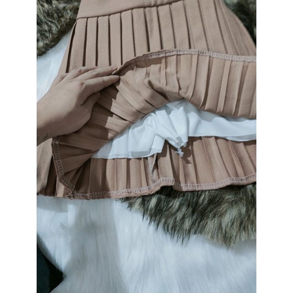 Chân váy dập li siêu hot ( có quần trong ) alohashop91