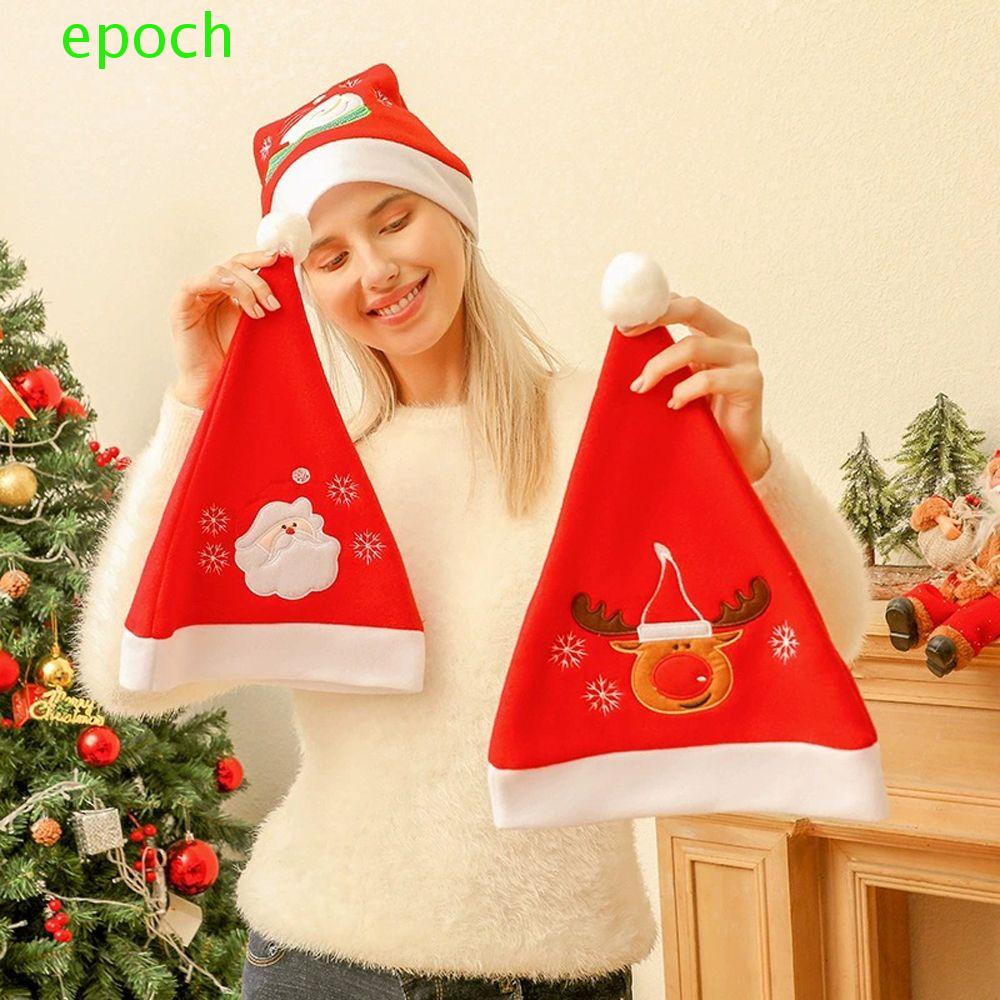 Epoch Mũ Nhung Giáng Sinh Đính Bóng Lông Lớn Dành Cho Nam Và Nữ