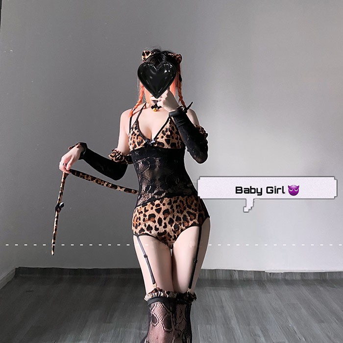 Đồ ngủ Cosplay 💝 Free ship 💝 Jum ngủ da báo đầy đủ phụ kiện | BigBuy360 - bigbuy360.vn