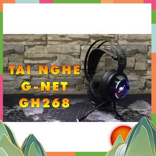 Tai Nghe Gaming GNet GH268 - Led RGB - Âm Thanh 7.1 Cổng USB - BH 12 Tháng chính hãng [ED]