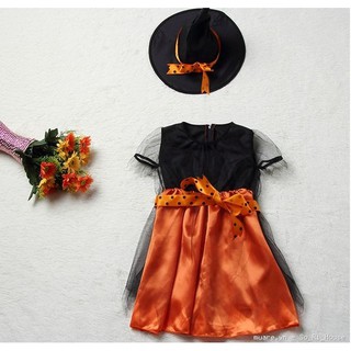 Trang phục Halloween phù thủy cam