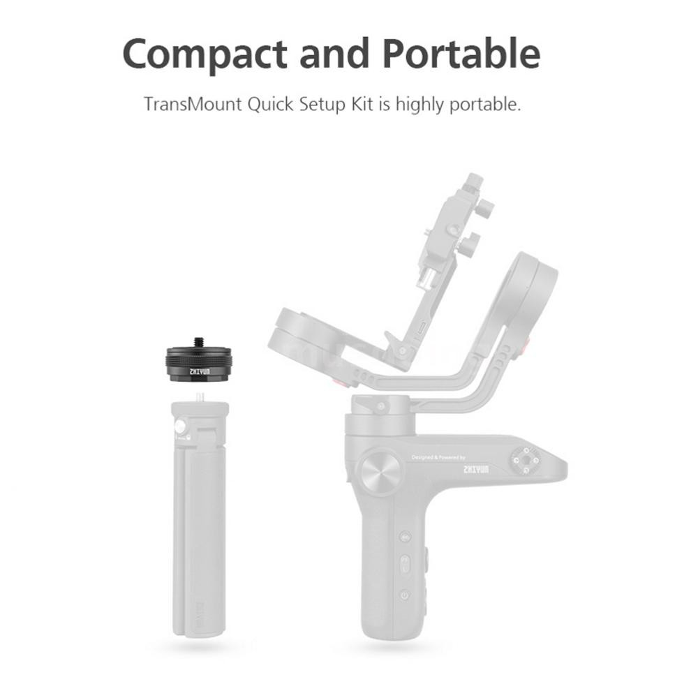 Set trục lắp đặt gắn nhanh 1/4 Inch cho tay cầm chống rung Zhiyun | BigBuy360 - bigbuy360.vn