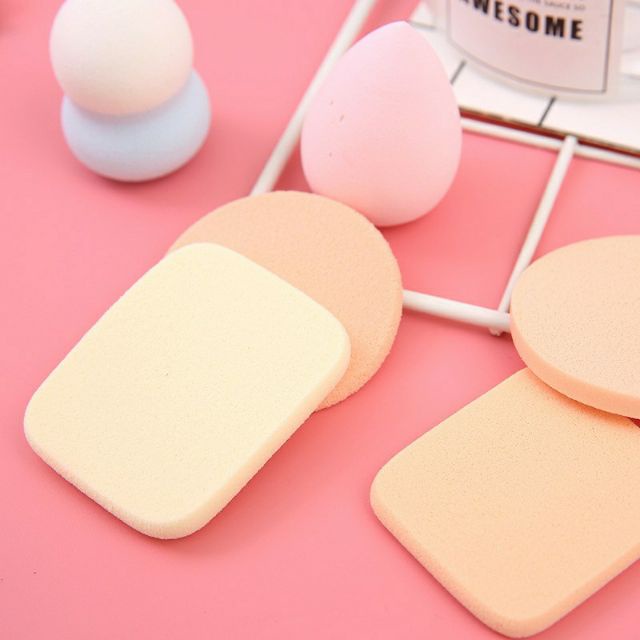Mút trang điểm KELI 6 món set mút trang điểm tán kem phấn nền KMTD2