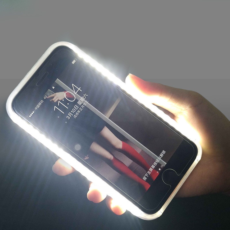 Ốp Điện Thoại Đèn LED Chống Sốc Cho IPhone11 Pro MAX X XS MAX XR 6 7 8 PLUS