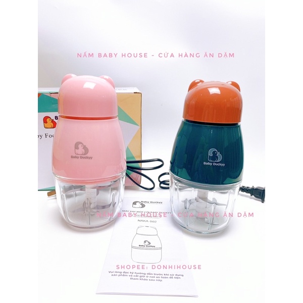 Máy xay Baby Duckyy xay đồ ăn dặm, xay thịt cá, xay tỏi ớt, xay đá viên