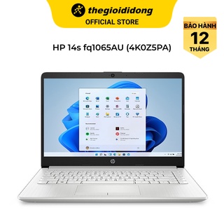 Laptop hp 14s fq1065au r5 5500u/8gb/512gb/14”/win11//bạc - hàng chính hãng