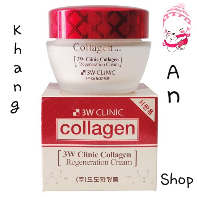 Kem dưỡng da Collagen 3W CLINIC Collagen – Hàn quốc (đỏ)