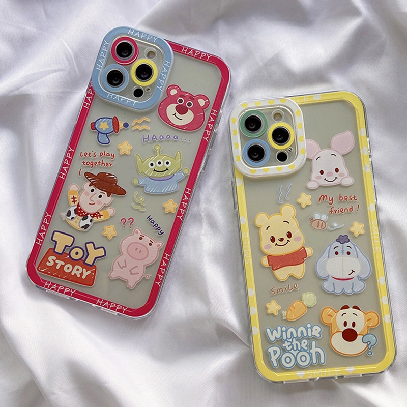 Ốp Điện Thoại Họa Tiết Gấu Pooh Cho Iphone 13 11 12 Pro Max Mini Xs Max XR 6 6s 7 8 Plus