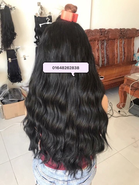 Tóc giả Kẹp chữ u giợn sóng nhẹ❤️Freeship-hình thật