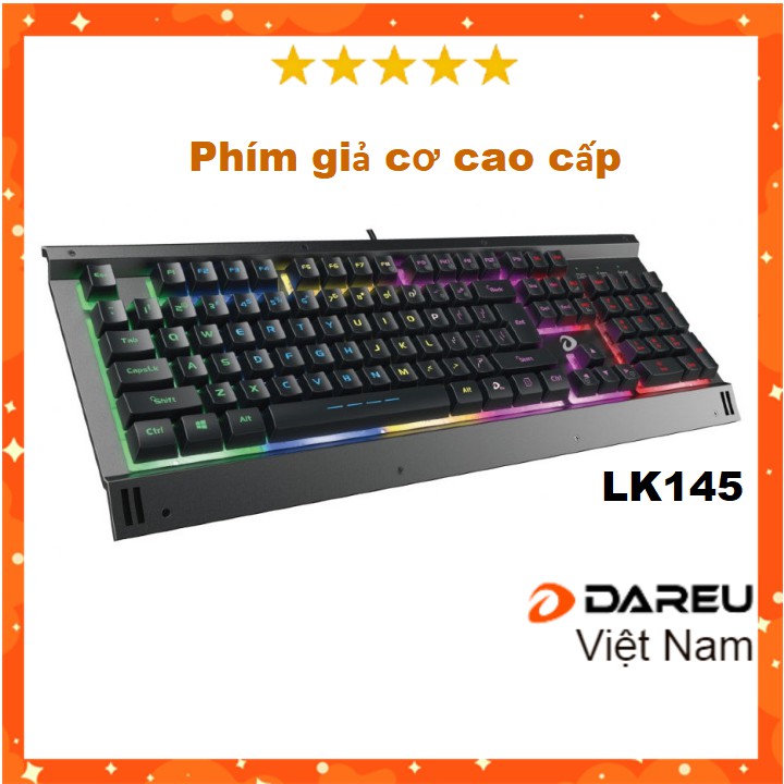 Bàn phím giả cơ DAREU LK145 - led 7 màu