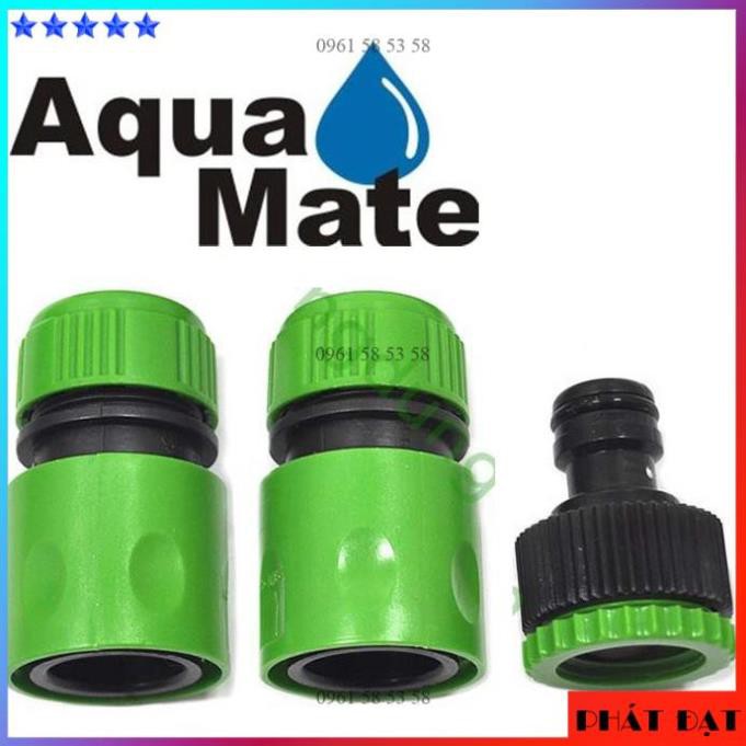 [CHÍNH HÃNG] Bộ 3 Khớp Nối ống nước máy xịt rửa Aqua Mate Taiwan (TĐSG)