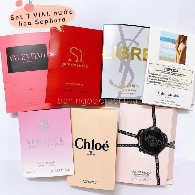 SET 7 VIAL NƯỚC HOA CỦA SEPHORA