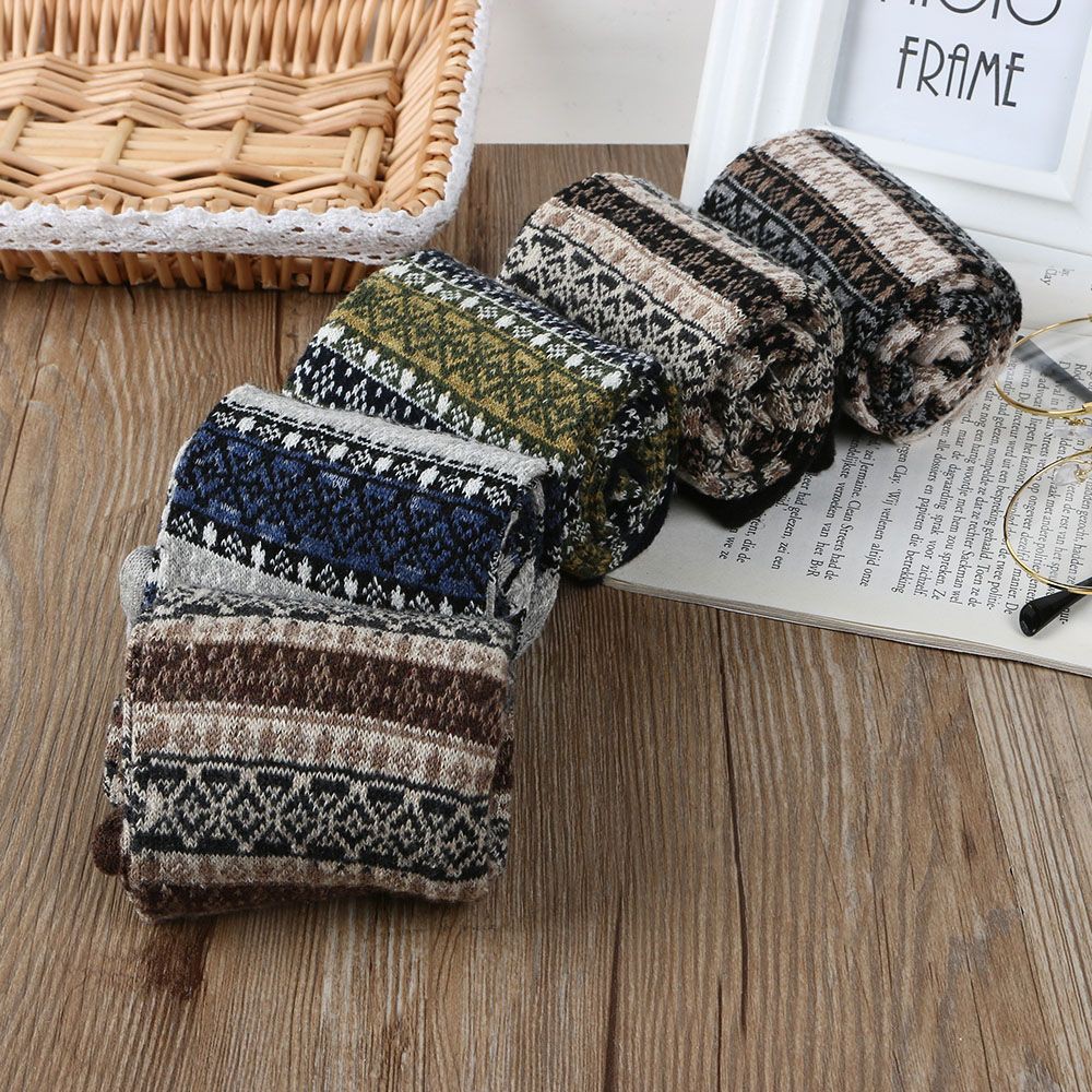 Vớ giữ ấm cho nam và nữ họa tiết thổ cẩm