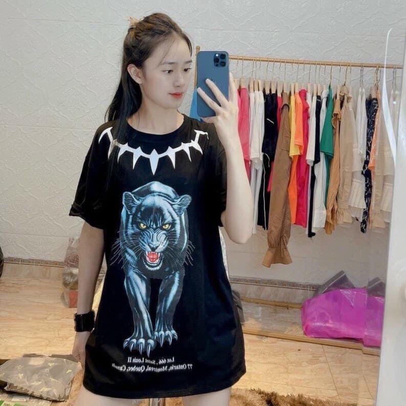 [Rẻ Vô Địch] Sét Bộ Áo Phông In Hình Quần Culottes Kẻ Ống Rộng 🦋FREESHIP🦋 Set Áo Thun Cộc Tay In Hình Hổ Kèm Quần Dài