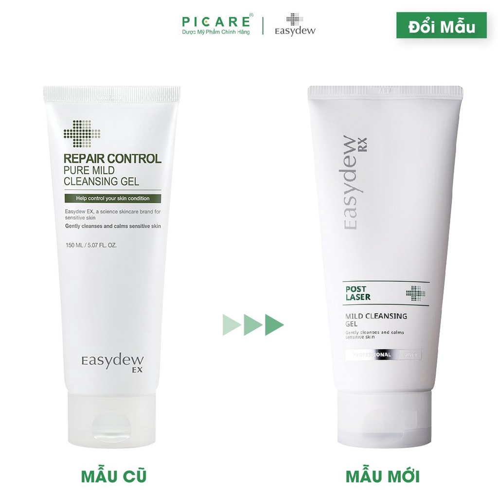 Sữa Rửa Mặt Dạng Gel Dịu Nhẹ Dành Cho Da Nhạy Cảm Easydew RX Post Laser Mild Cleansing Gel 150ml