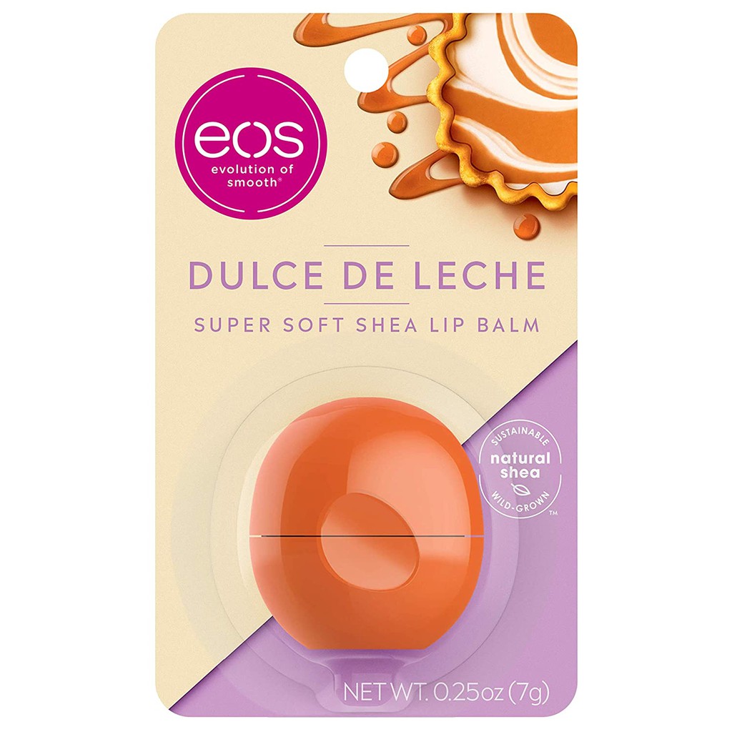 Son Dưỡng Ẩm quả trứng eos Super Soft Shea Sphere Lip Balm Dulce De Lechee 7g (Mỹ)