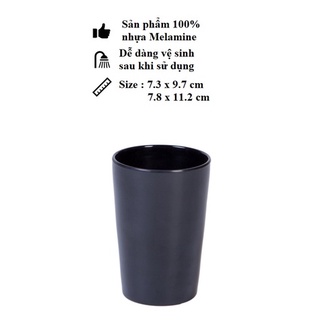 Ly uống nước trà đá nhựa Melamine màu đen,nâu