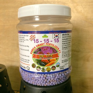 Phân tan chậm thông minh hàn quốc NPK 15-15-15 hộp 500gr