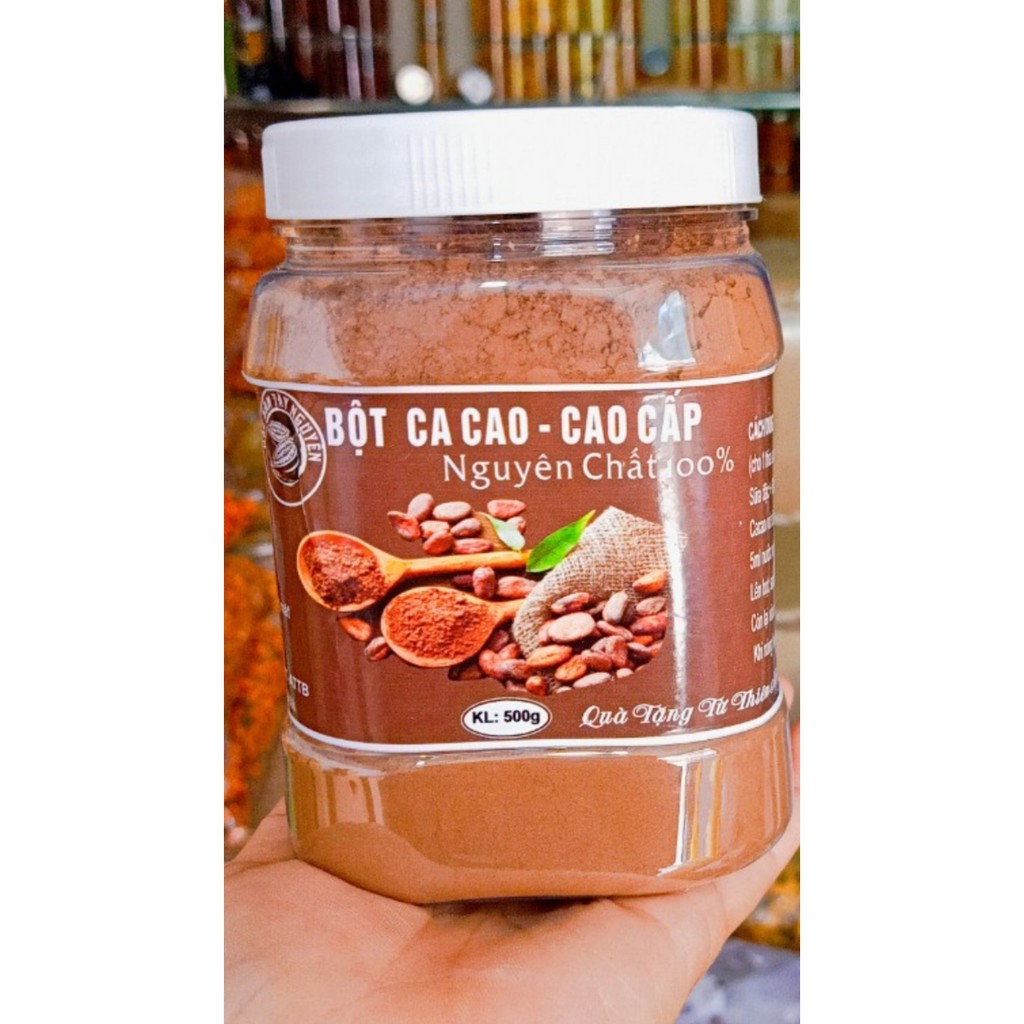 Bột cacao nguyên chất 100%, 500gr