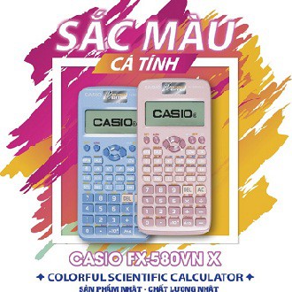 Máy tính Casio FX 580VNX (Bảo hành 07 năm) - Chính hãng nhập khẩu Thái Lan!