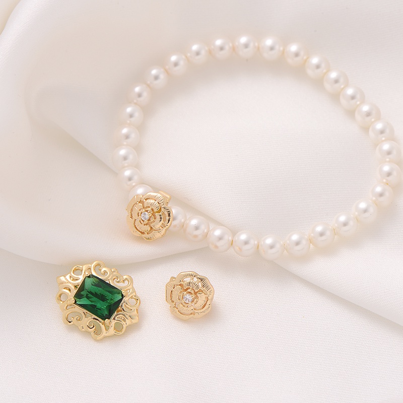 Khóa Cài Đồng 14K Đính Ngọc Trai Zircon Thông Dụng Chuyên Dùng Làm Vòng Tay/Dây Chuyền/Trang Sức Thủ Công