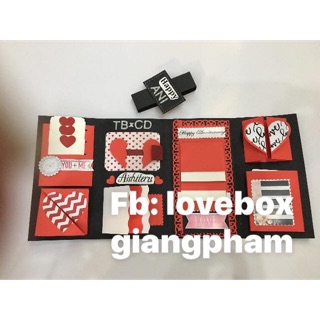 Thiệp ảnh handmade gập 4