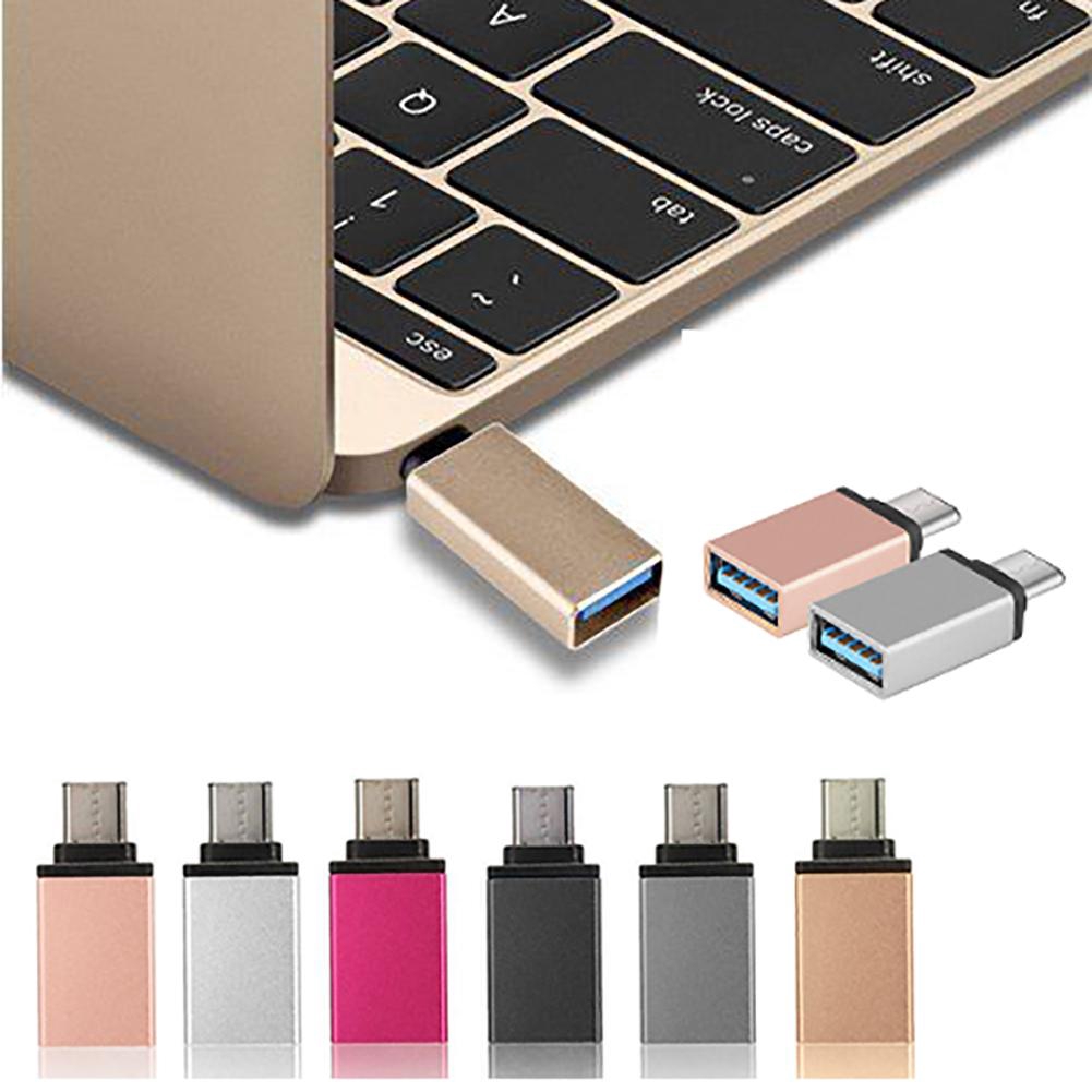 🌈NG USB-C Loại C Nam sang USB 3.0 Nữ OTG Data Sync Adapter cho điện thoại Macbook