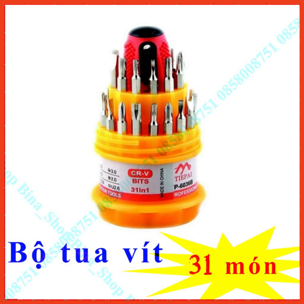 Bộ tua vít đa năng 31 in 1 tiện dụng gồm 31 đầu vít đa năng HY