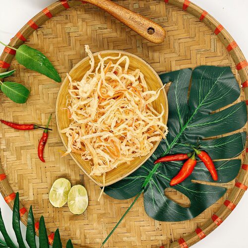 (Hàng Mới Về) Mực xé sợi hấp nước dừa 250g , khô mực hấp nước dừa ,Mực khô nhà hấp nước dừa cao cấp , đồ ăn vặt an toàn | BigBuy360 - bigbuy360.vn