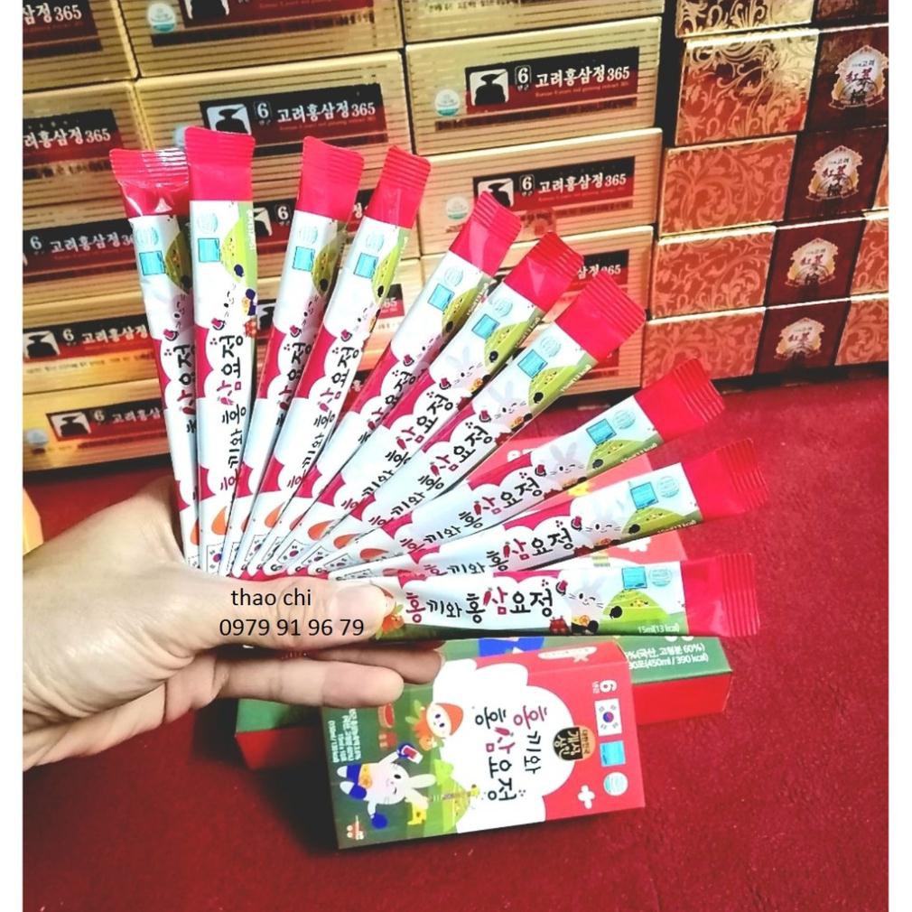 Nước Hồng Sâm Trẻ Em Nguyên Chất Hàn Quốc, Hộp 30 gói