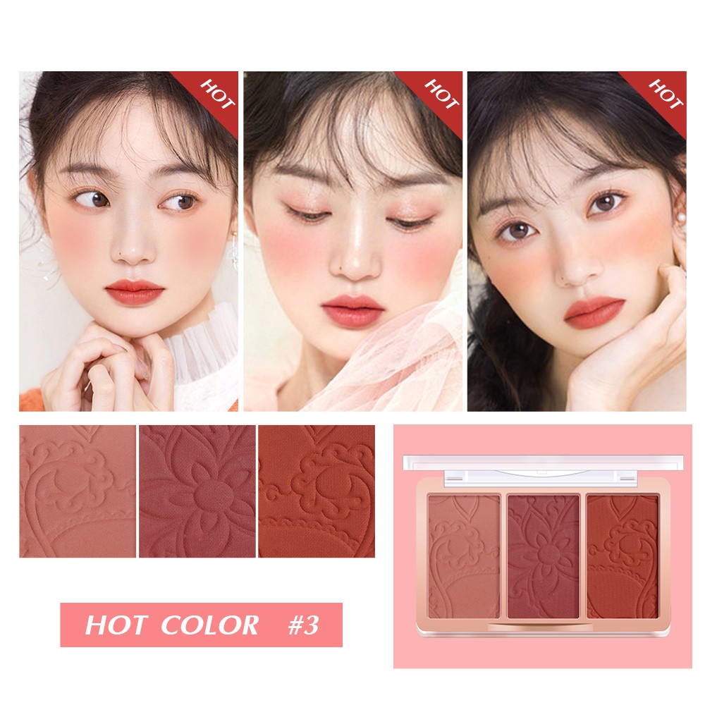 [Hàng mới về] Bảng Phấn Má Hồng Saniye E0337 Trang Điểm Tươi Tắn Dễ Lên Màu | BigBuy360 - bigbuy360.vn