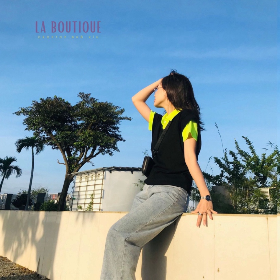 Áo Gile Form Rộng Cổ Tim La Boutique Len Gân Ấm Áp | LA ROSIE OUTFITSLA18 | LA ROSIE OUTFITS