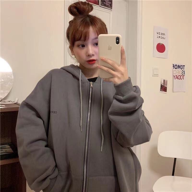 ÁO KHOÁC MÙA ĐÔNG NAM NỮ LÓT NỈ SIÊU ĐẸP- áo khoác khoá kéo có mũ in chữ