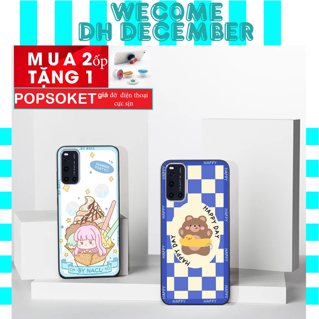 Ốp lưng Vivo V19  in hình 3D gấu mới nhất - sang - chảnh - ĐẸP- BỀN