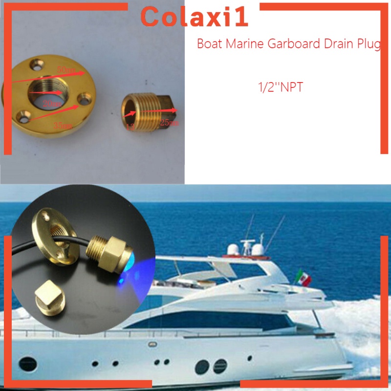 1 Nút Chặn Lỗ Thoát Nước Bằng Đồng Đường Kính 1 Inch 1 / 2 "Cho Tàu Thuyền | BigBuy360 - bigbuy360.vn