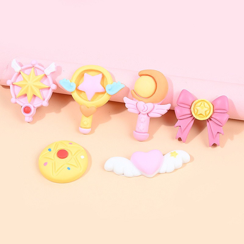 Charm (C548) slime/ Dụng Cụ Charm Trang Trí [Ko Keo &amp; Nút] Thủy Thủ Mặt Trăng