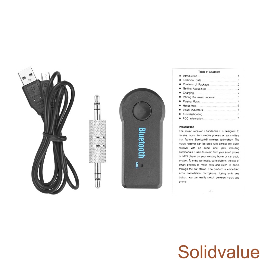 Bộ thu tín hiệu bluetooth 5.0 không dây 3.5mm đa năng