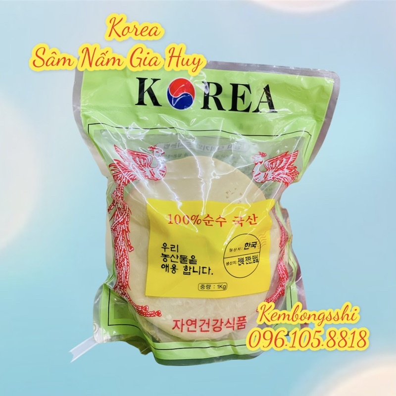 Nấm Linh Chi Vàng Túi Xanh Hàn Quốc, túi 1kg